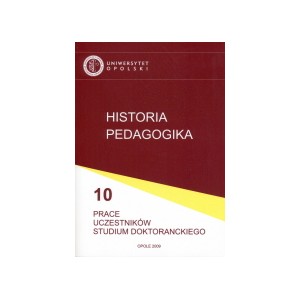 Historia  Pedagogika Prace uczestników Studium Doktoranckiego, nr 10