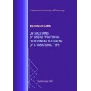 On solutions of linear fractional differential equations of a variational type